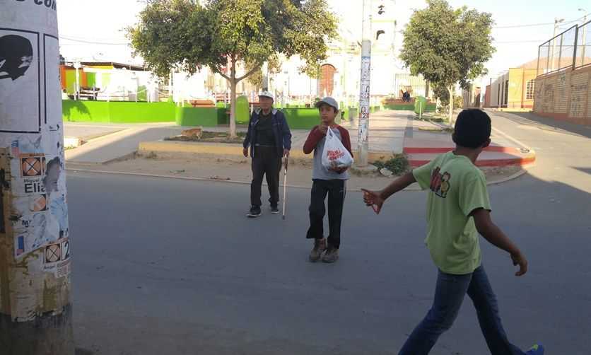 Nico returning from Ica with grand uncle Antonio